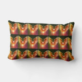 エンジェルウィングスブライトカラフル装飾用クッション ランバークッション (裏面)