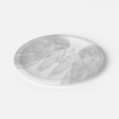 エンジェルウィングスホワイトカスタムモノグラム ペーパープレート (アングル)