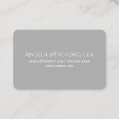 エンジェルウィングスホワイトライトグレー 名刺 (裏面)