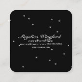 エンジェルウィングス信じ'ハートブラックスタリーナイト スクエア名刺 (裏面)