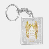 エンジェルウィングス愛する1つの写真の記念損失 キーホルダー (正面左)