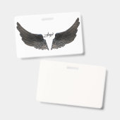 エンジェルウィングス記憶愛デスティニーズ バッジ (表裏)