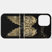 エンジェルウィングス金ゴールドダイヤモンドジュエガーリールシック  Case-Mate iPhoneケース (裏面 (横))