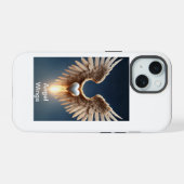 エンジェルウィングス電話ケース iPhone 15ケース (裏面横)