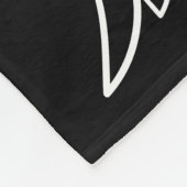 エンジェルウィングス黒カスタムい写真記念ギフト フリースブランケット (角)