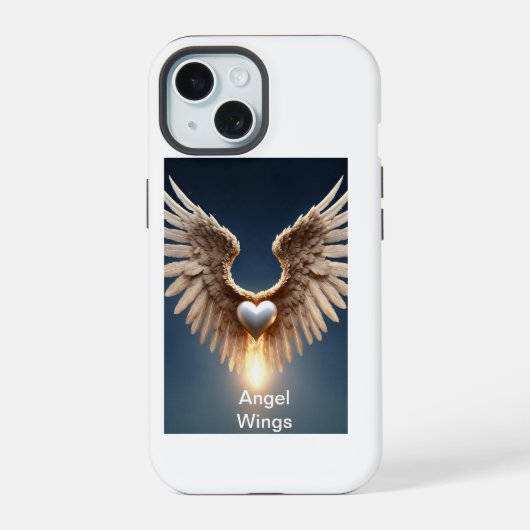 エンジェルウィングスiPhoneケース iPhone 15ケース (裏面)