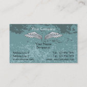 エンジェルウィングズドロッドブルー 名刺 (正面)