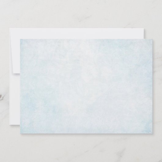 エンジェルウィングズバーラップレース男の赤ちゃんバプテスマフォトカード 招待状 (裏面)