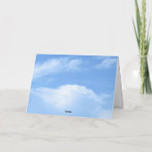 エンジェルウィングズビューティフルブルースカイカスタマイズク雲 カード (裏面)