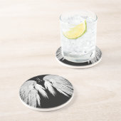 エンジェルウィングズブラックカスタムモノグラム コースター (側面)