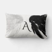 エンジェルウィングズブラック+ホワイトモノグラム ランバークッション (裏面)