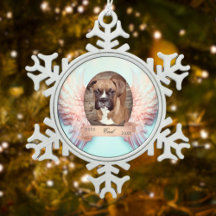 エンジェルウィングズペットメモリアルスノーフレークオーナメント