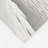 エンジェルウィングズモノグラムエレガントグレイ フリースブランケット (角)