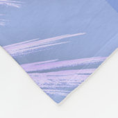 エンジェルウィングズモノグラムドリーミーピンクソフトブルー フリースブランケット (角)