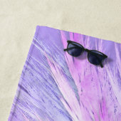 エンジェルウィングズモノグラムフェアリーパープル ビーチタオル (インサイチュ)