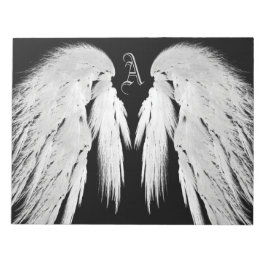 エンジェルウィングズモノグラムブラック ノートパッド