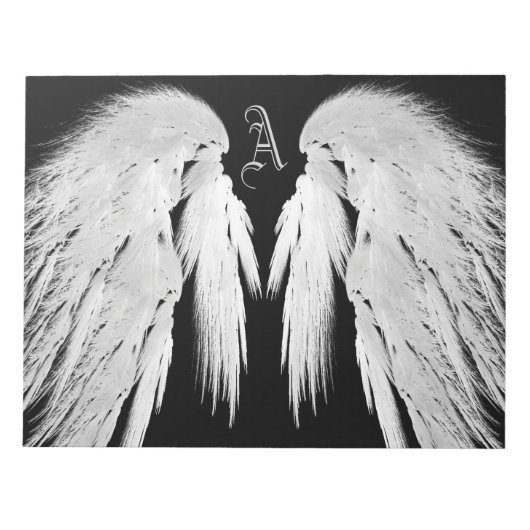 エンジェルウィングズモノグラムブラック ノートパッド (正面)