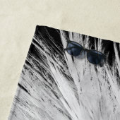 エンジェルウィングズモノグラムブラック ビーチタオル (インサイチュ)