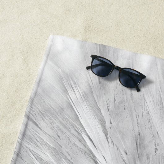 エンジェルウィングズモノグラムホワイト ビーチタオル (インサイチュ)