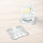 エンジェルウィングズモノグラムホワイト ペーパーコースター (インサイチュ)