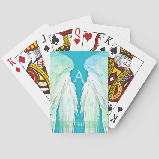 エンジェルウィングズモノグラム名フレッシュグラデーション トランプ (裏面)