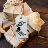 エンジェルウィングハートウッドゴムスタンプ ラバースタンプ