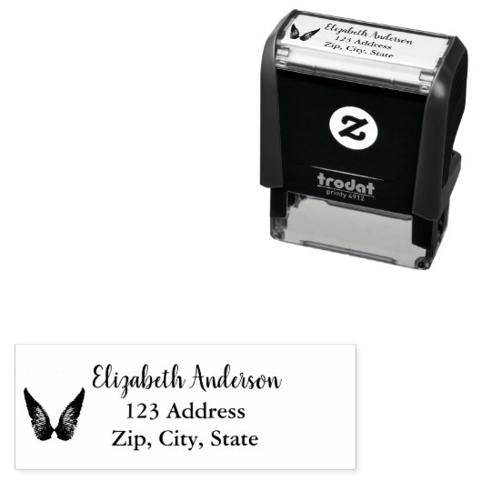 エンジェルウィング名のアドレス セルフインキングスタンプ (インサイチュ)