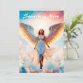 エンジェルウィング天国神の金ゴールド美しいフライ サンキューカード (スタンド正面)