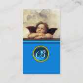 エンジェルウィングCherubモノグラムブルーサファイアシルバー 名刺 (裏面)