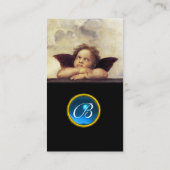 エンジェルウィングCherubモノグラムブルーサファイアブラック 名刺 (裏面)