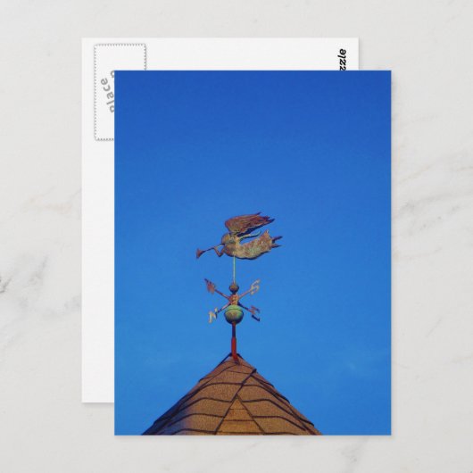 エンジェルウェザーベーンブライトブルースカイ ポストカード (正面/裏面)