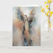 エンジェルウォーター色グリーティングカード カード (黄色い花)