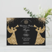 エンジェルエレガントクリスマスファミリーディナーパーティー 招待状 (スタンド正面)