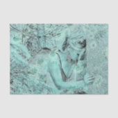 エンジェルエレガントティール(緑がかった色)グリーンヘブンリーフローラアンティーク 薄葉紙 (正面)