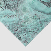 エンジェルエレガントティール(緑がかった色)グリーンヘブンリーフローラアンティーク 薄葉紙 (詳細)