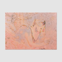 エンジェルエレガントバラ金ゴールドピーチフローラアンティーク 薄葉紙