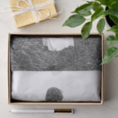 エンジェルエレガントブラック&ホワイトのフォトアート 薄葉紙 (ギフト)