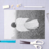 エンジェルエレガントブラック&ホワイトのフォトアート 薄葉紙 (クラフト)