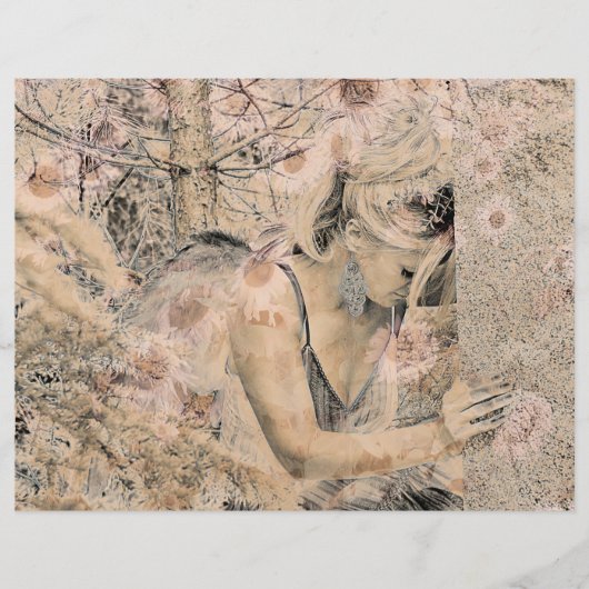 エンジェルエレガントボホフローラアンティークセピア (正面)