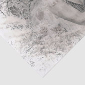 エンジェルエレガントボホブラックアンドホワイトフローラヴィネット 薄葉紙 (詳細)