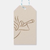 エンジェルエレガント矩形ギフトラベル ギフトタグ (裏面)