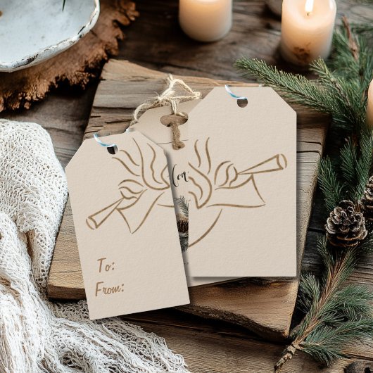 エンジェルエレガント矩形ギフトラベル ギフトタグ