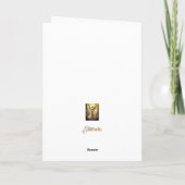 エンジェルエレガント、5" x 7"折り畳みクリスマスカード カード (裏面)