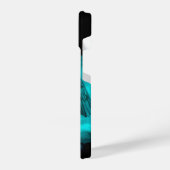 エンジェルエロスの愛の黒と緑のデザイン iPhoneケース (左側面)