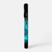 エンジェルエロスの愛の黒と緑のデザイン iPhone 16ケース (左側面)