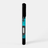 エンジェルエロスの愛の黒と緑のデザイン iPhone 16ケース (右側面)