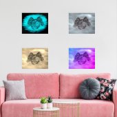 エンジェルエロスの愛、黒と緑のデザイン (リビング)