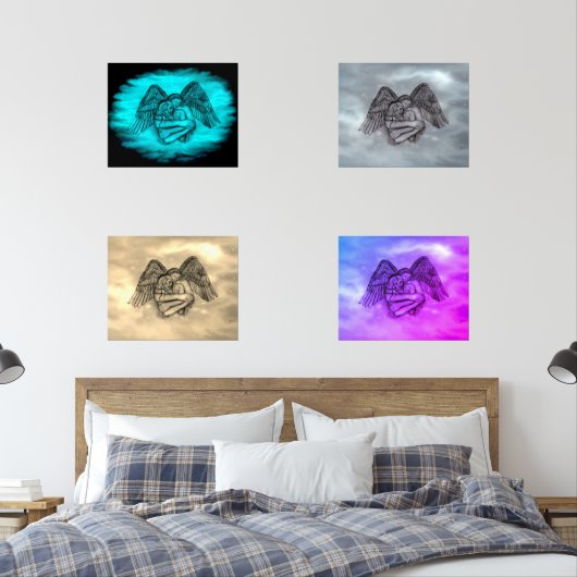 エンジェルエロスの愛、黒と緑のデザイン (寝室)