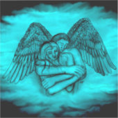 エンジェルエロスの愛、黒と緑のデザイン シール (正面)