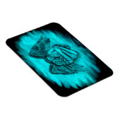 エンジェルエロスの愛、黒と緑のデザイン マグネット (右側)